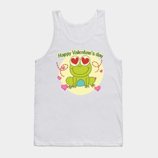 Happy Valentine S Day Frog, Tank Top